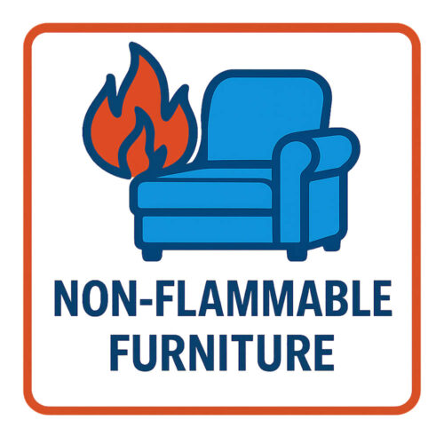 Обивка мебели для отелей из специализированных материалов